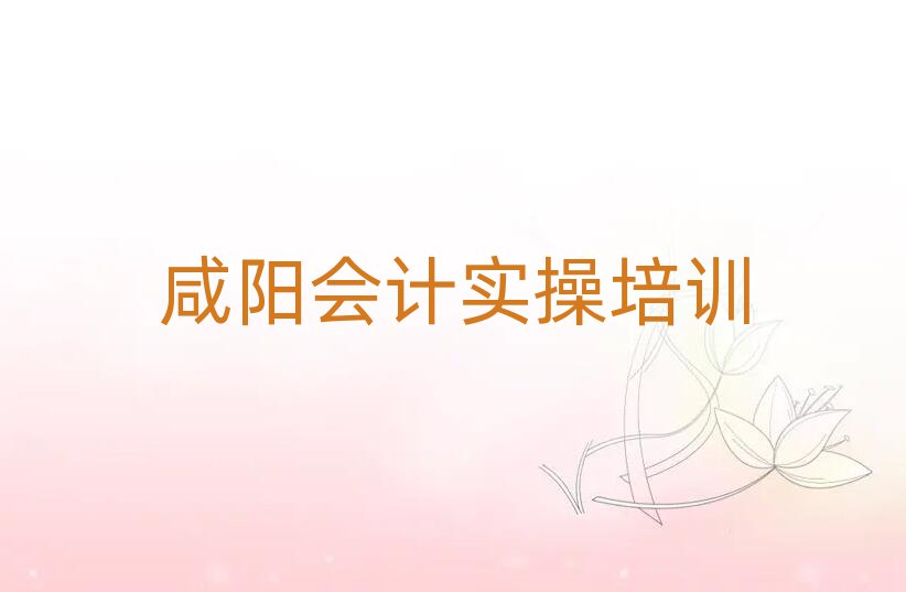 考咸陽(yáng)會(huì)計(jì)做賬比較好的學(xué)校