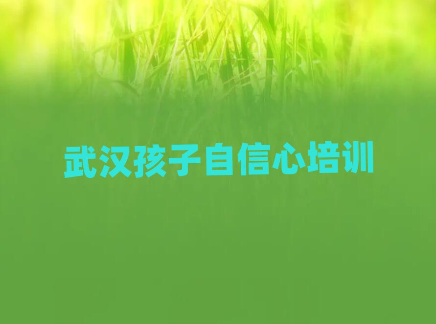 1月武漢洪山區(qū)孩子自信心培訓(xùn)班地址地址在哪里