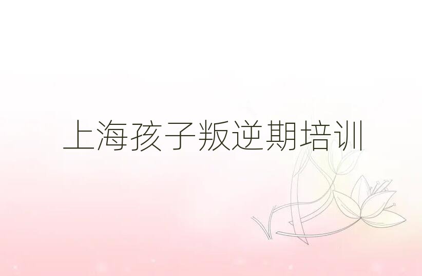 2月上海奉賢區(qū)孩子叛逆期培訓(xùn)班名實(shí)力排名名單