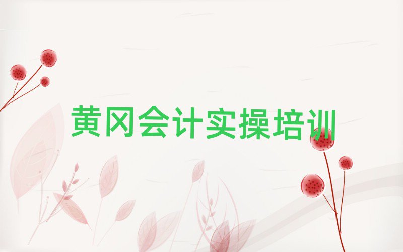 黃岡學會計實操上什么學校前十名